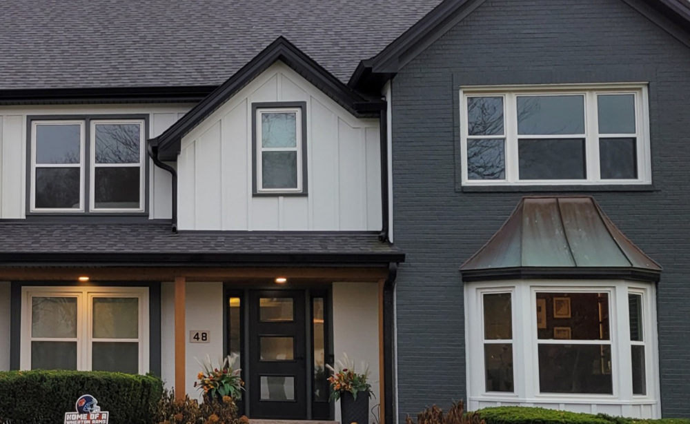 Windows White And Gray House