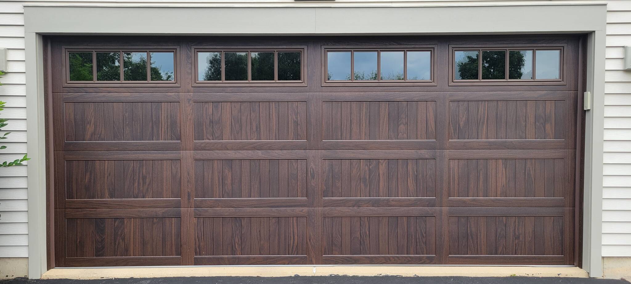 Doors Brown Garage Doors With Windows