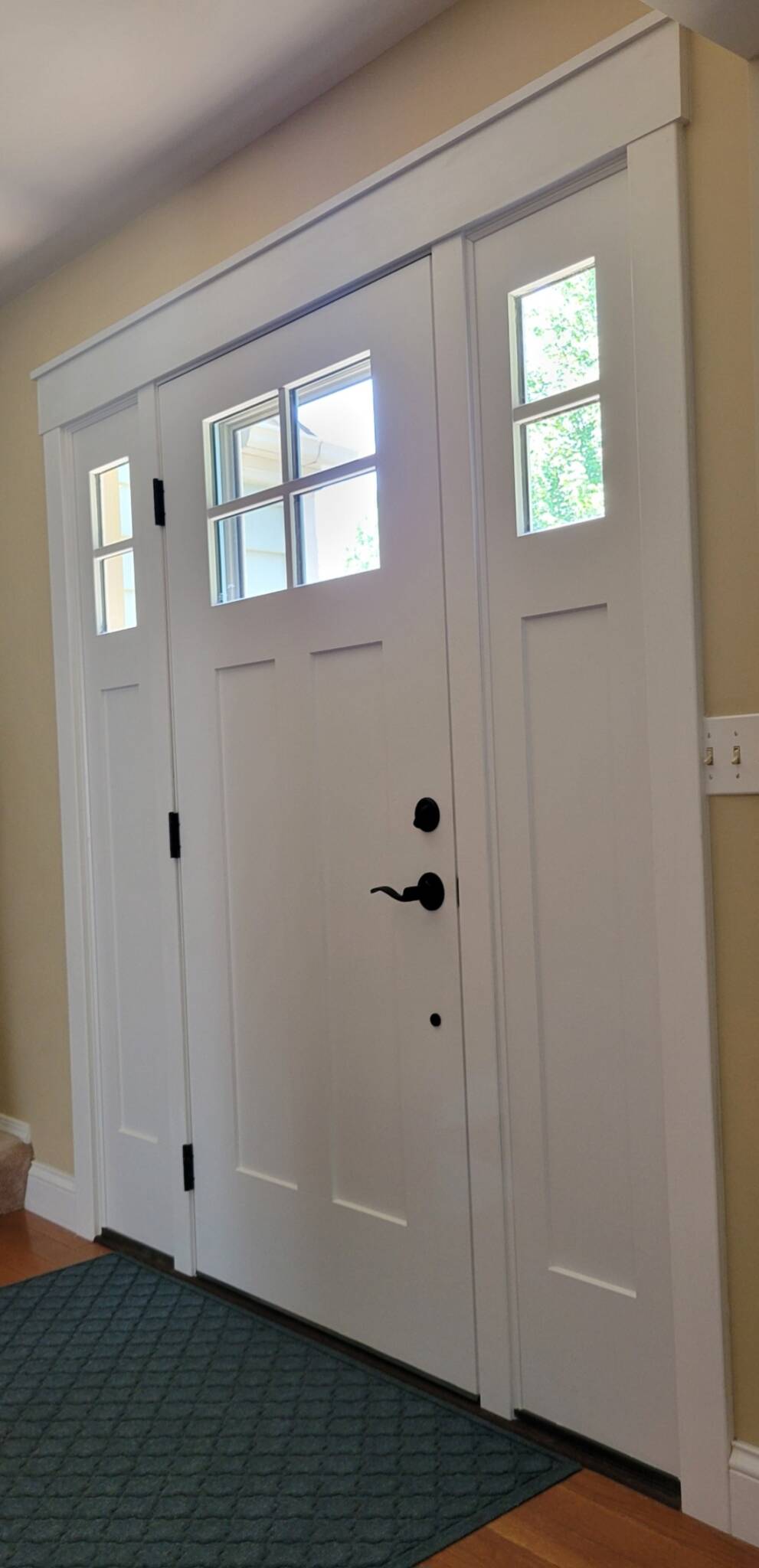 Doors White Entry With Sides