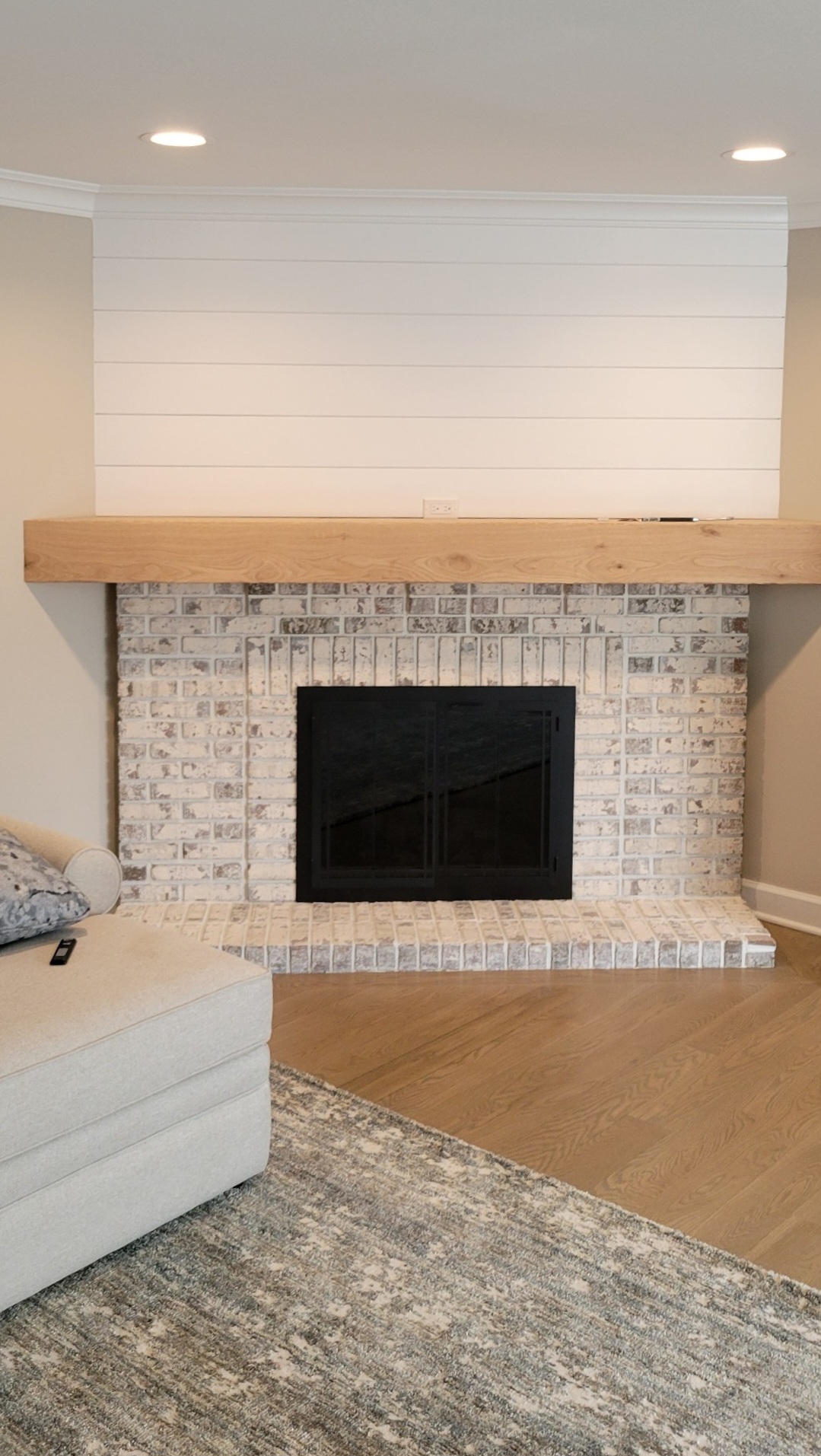 Interior Details Shiplap And Mantel