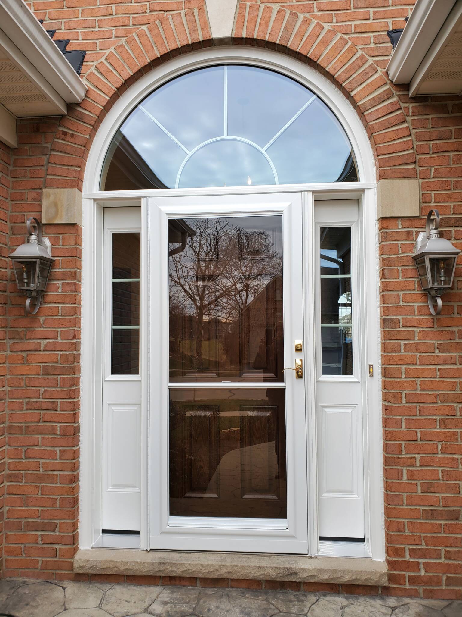 Doors Entry With Half Round Above
