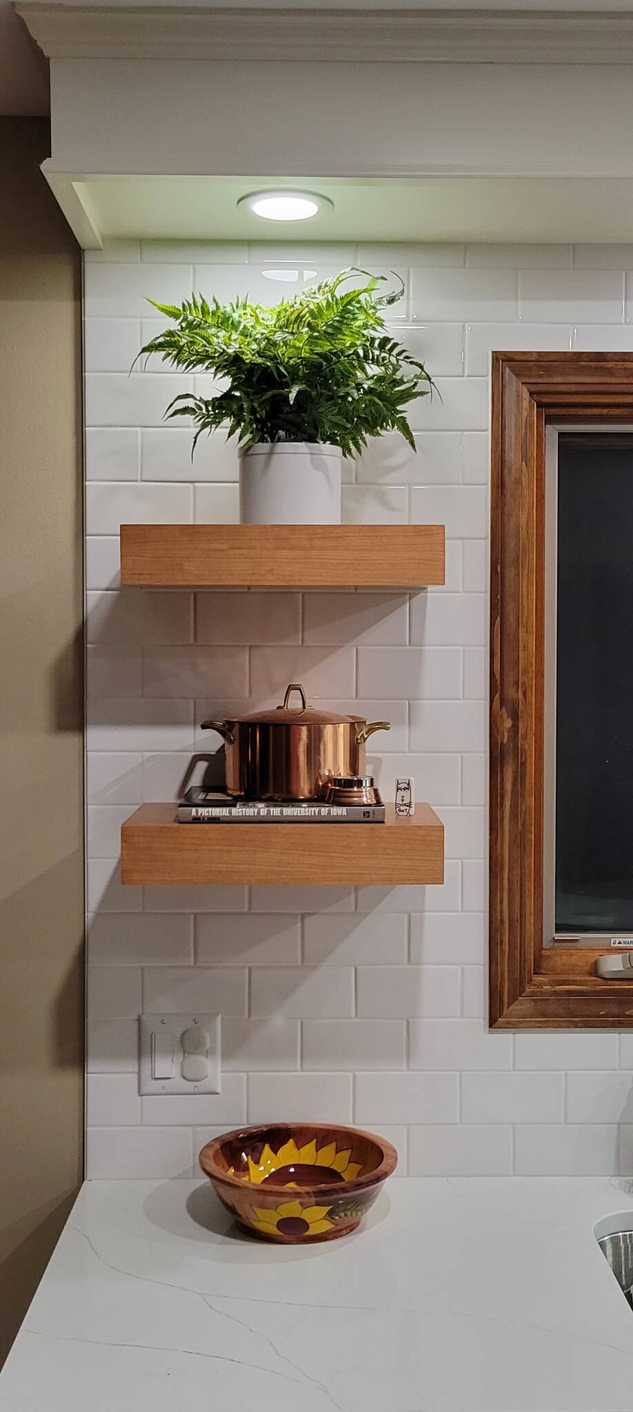 Kitchen Wood Shelves